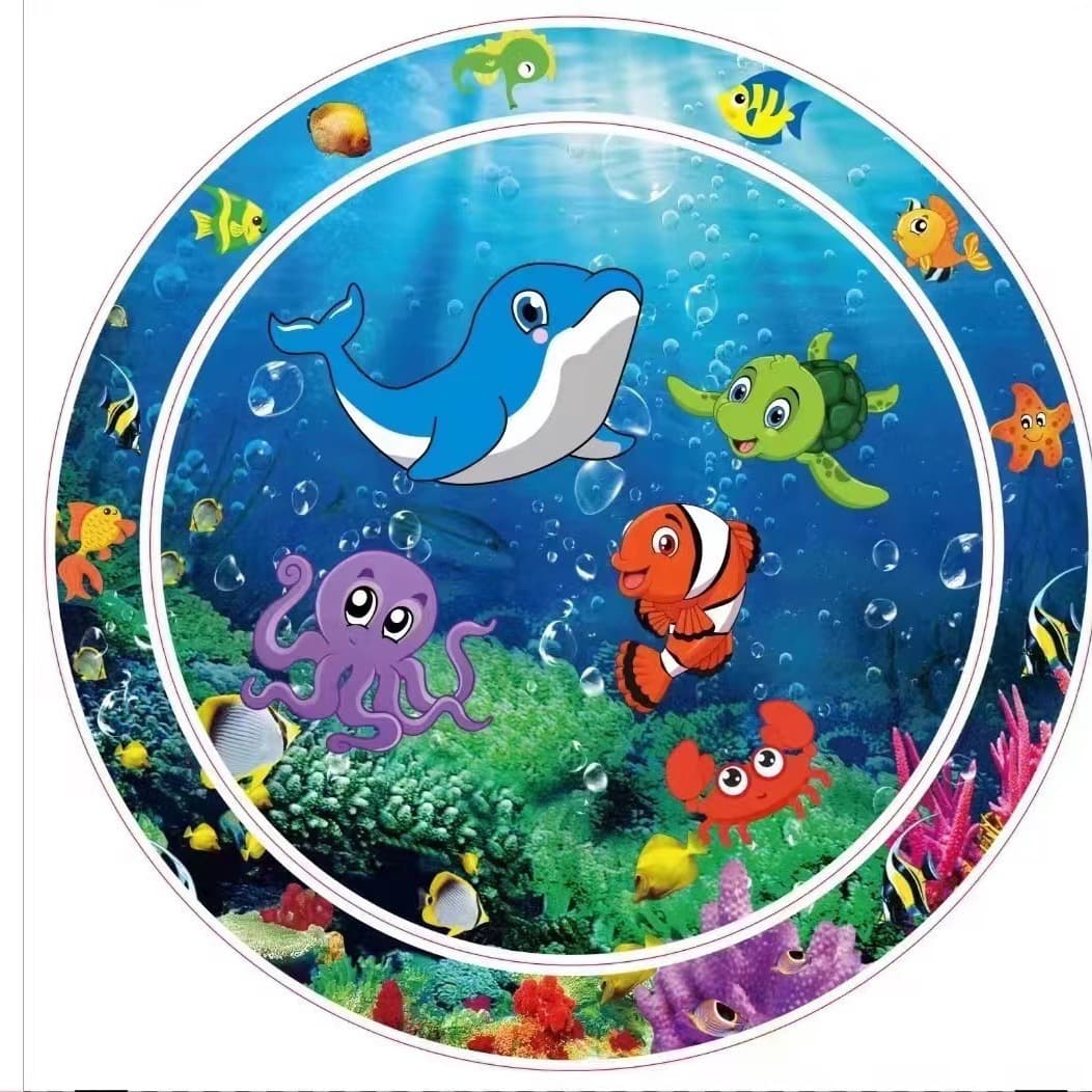 (Cross-border trading), children's inflatable marine toy PVC, pillow
