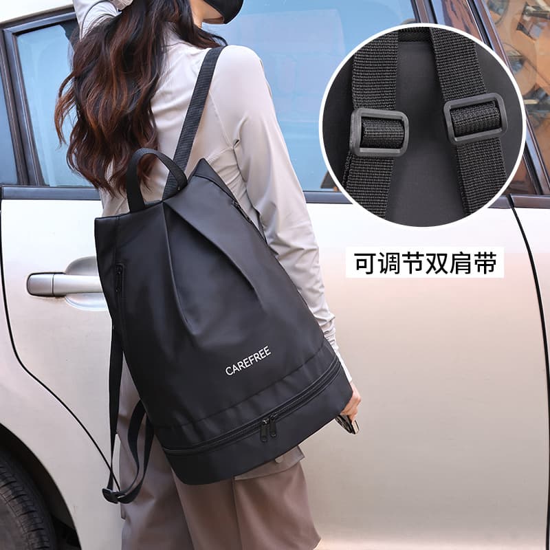 Beach sports equipment wet and dry separation for gym for swimming, organizer bag, shoulder bag, waterproof bag, swimwear, backpack 4