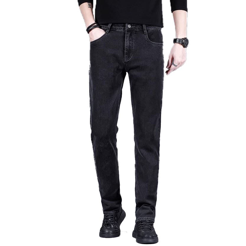Elite fashionable trend spring summer jeans, trousers, 2024 years, loose straight fit 5