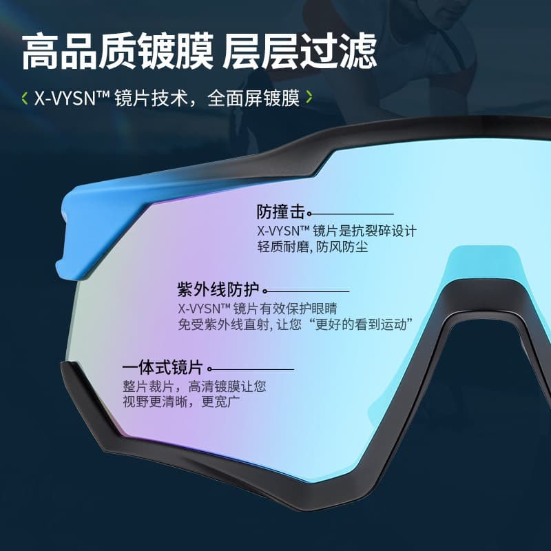 (Cross-border trading), sunglasses for hiking, windproof protecting glasses for men and women for cycling, UV protection 3