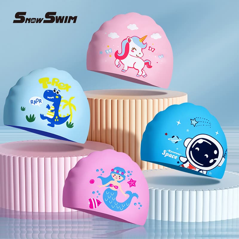 Children's waterproof professional swimming goggles anti-fog for boys, swimming cap, set, equipment, diving 2