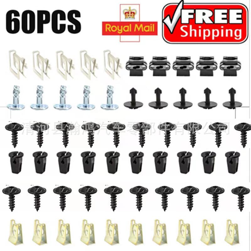Applicable to Audi A4 A6 A8 TT Volkswagen Motor Chassic Motor Screw Set 60PCS 80PCS 3