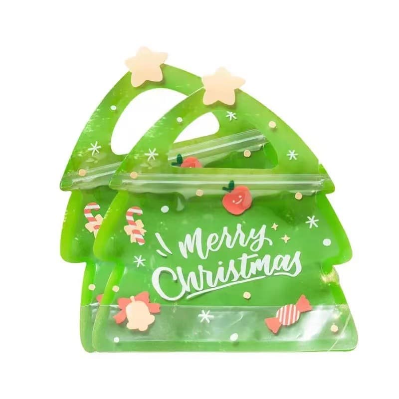[Collection] Christmas gift bag candy cookie packaging ziplock bag cute kindergarten holiday garland gift bag 5