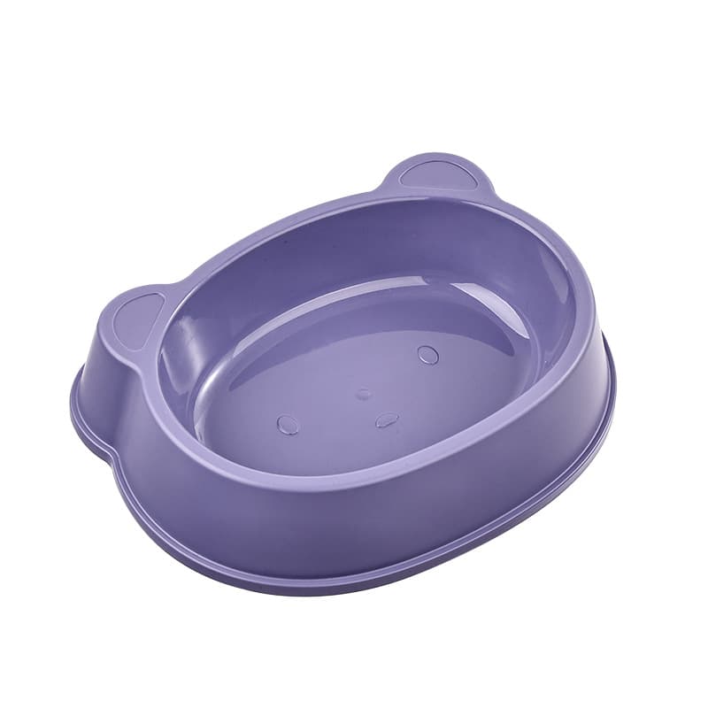 Cat bowl plastic pet dog bowl dog food bowl cat food bowl dog food dog cat single bowl kitten anti -flip catwater bowl cat food 5