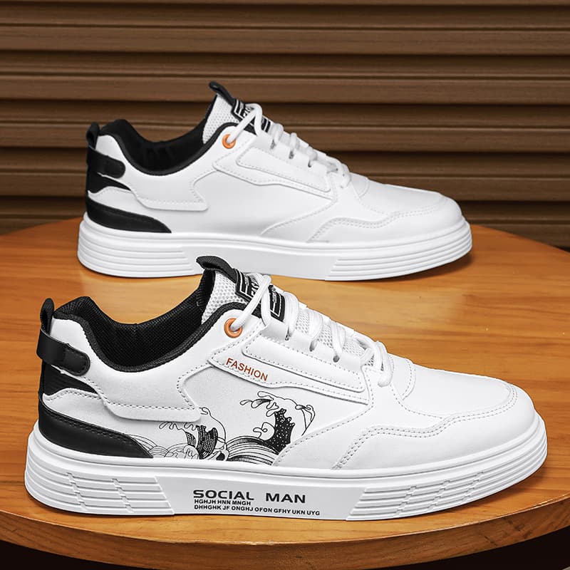 (Cross-border trading), sports summer breathable white shoes for leisure, plus size 4