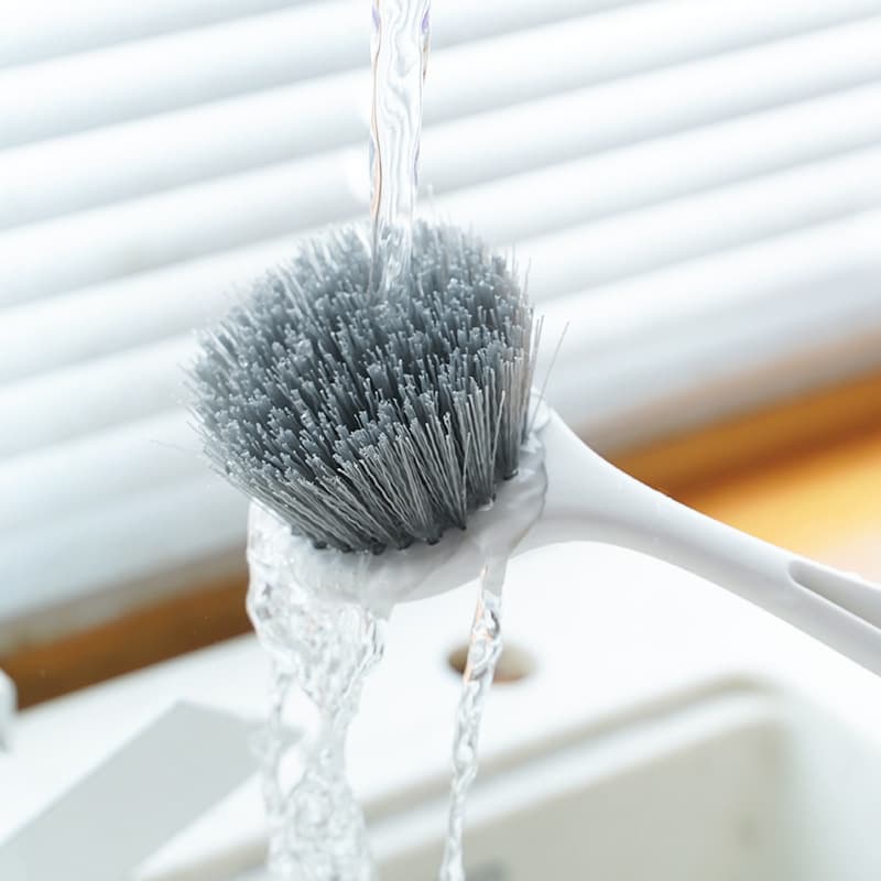 Long-handled pot washing brush household large non-injury pot brushing tool kitchen non-stick pot decontamination cleaning brush manufacturer 3