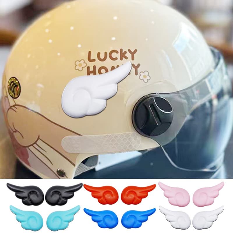 Electric car, decorations, angel wings, helmet with accessories 3