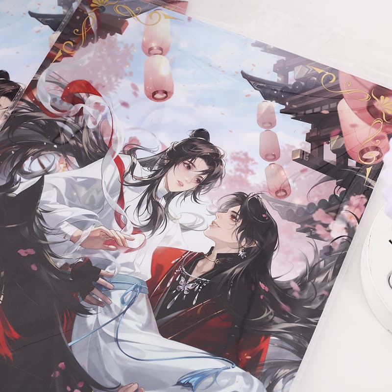 Heavenly Official Blessing Poster Two-dimensional Decoration Small Wallpaper Collection Decoration Painting Thank You for Flower City Animation Peripheral Poster 2