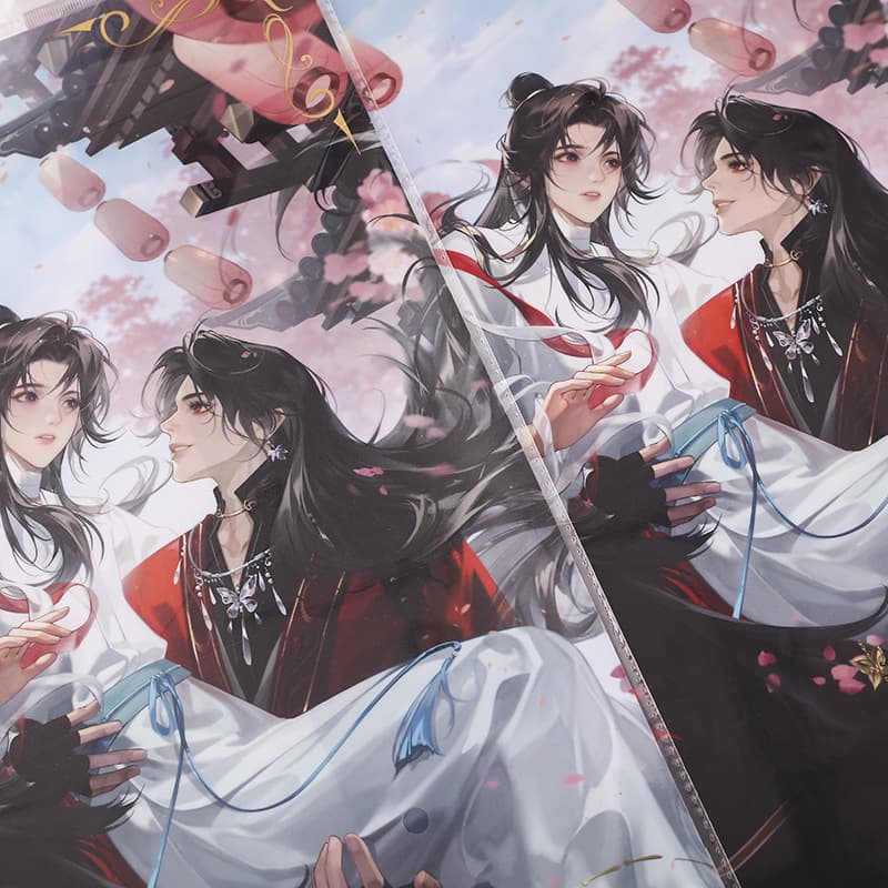 Heavenly Official Blessing Poster Two-dimensional Decoration Small Wallpaper Collection Decoration Painting Thank You for Flower City Animation Peripheral Poster 3