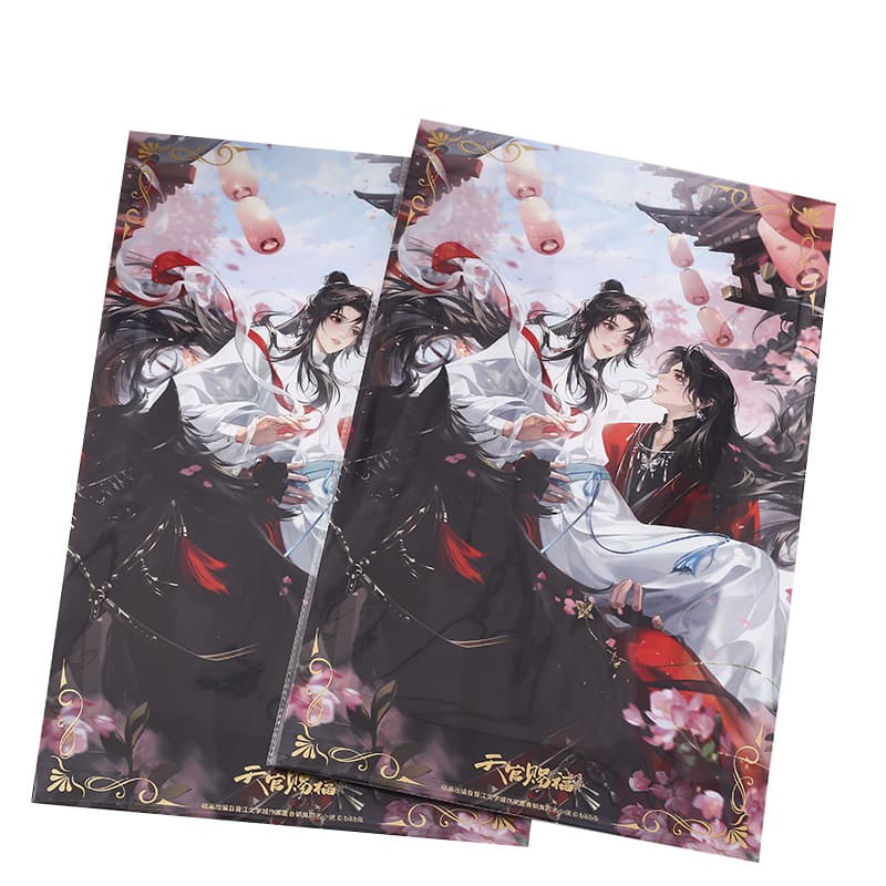 Heavenly Official Blessing Poster Two-dimensional Decoration Small Wallpaper Collection Decoration Painting Thank You for Flower City Animation Peripheral Poster 5