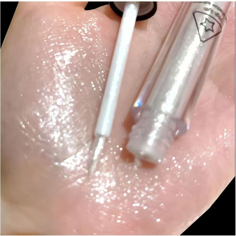 Blinking a tear liquid eye shadow sequins super shiny crystal glitter pink pearlescent pen highlight brightening liquid fine flash 4