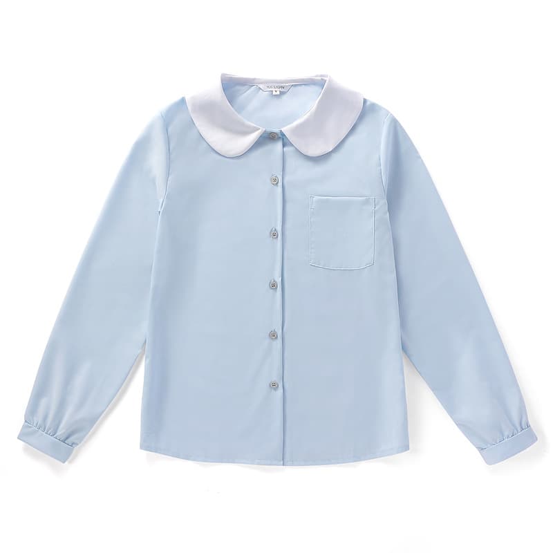 Uniform with a round collar, shirt, blue doll, doll collar, cosplay 2