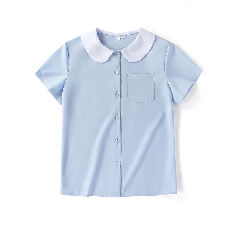 Uniform with a round collar, shirt, blue doll, doll collar, cosplay 4
