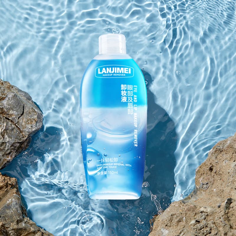 Refreshing makeup remover for eyes and lips, deep cleansing, three-in-one 4