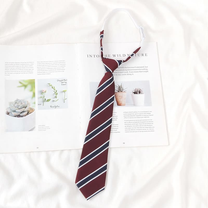 Red Japanese shirt, accessory with bow, bow tie, JK style (Japanese school style) 2