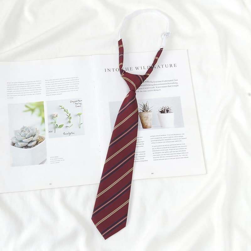 Red Japanese shirt, accessory with bow, bow tie, JK style (Japanese school style) 3