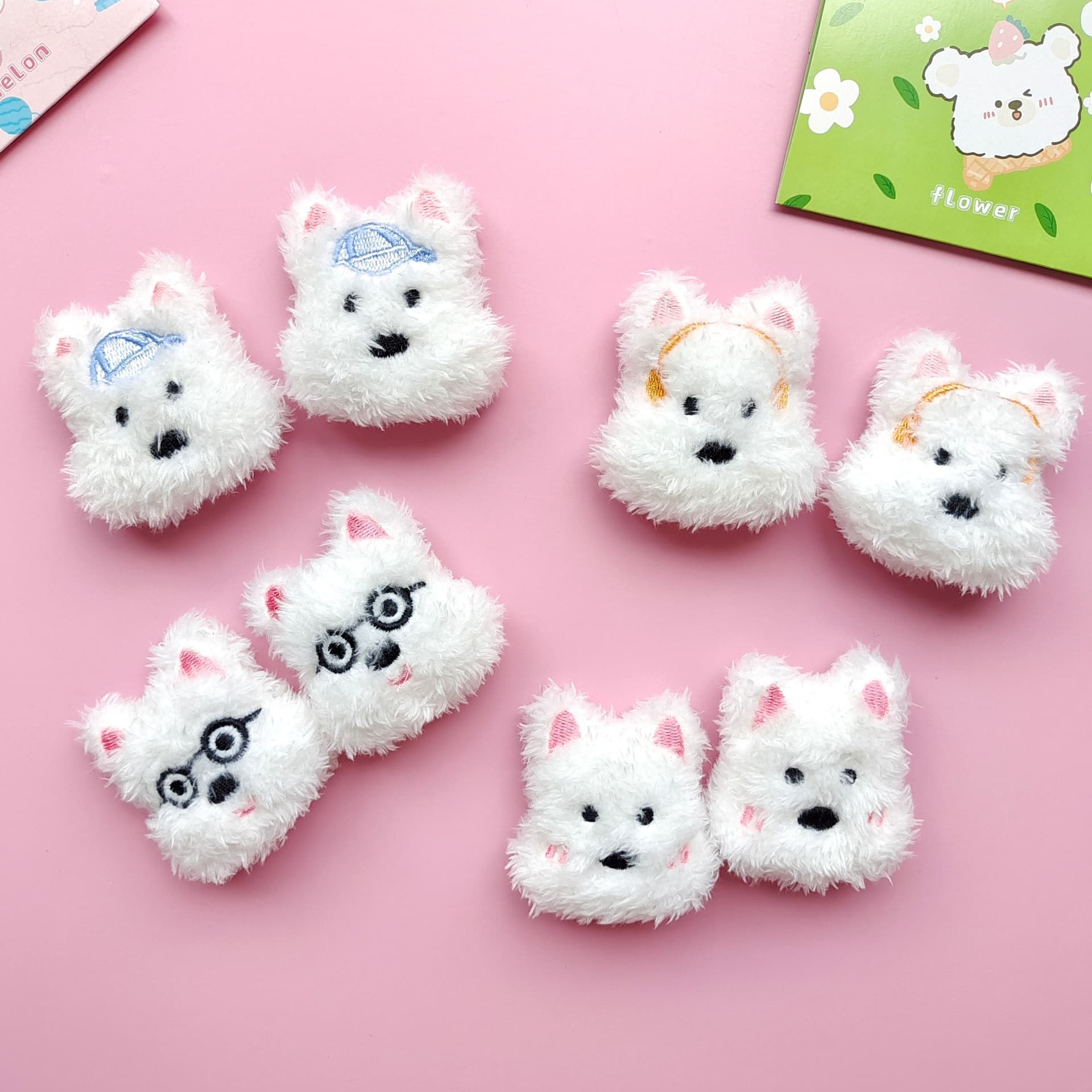 Cartoon plush cute doll, brooch, hair accessory, phone case with accessories, internet celebrity 2