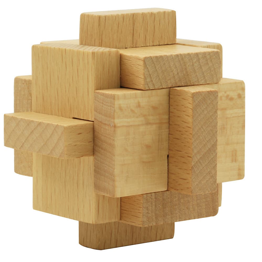 Brainteaser, wooden classic toy, full set 3