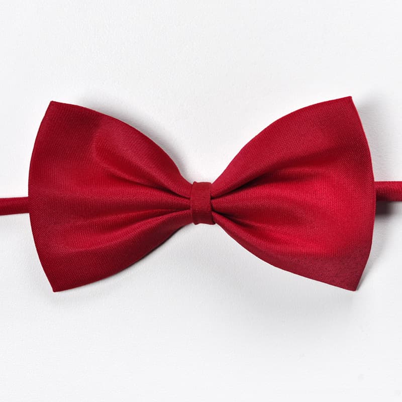 Red black bow tie English style with bow, Korean style 4