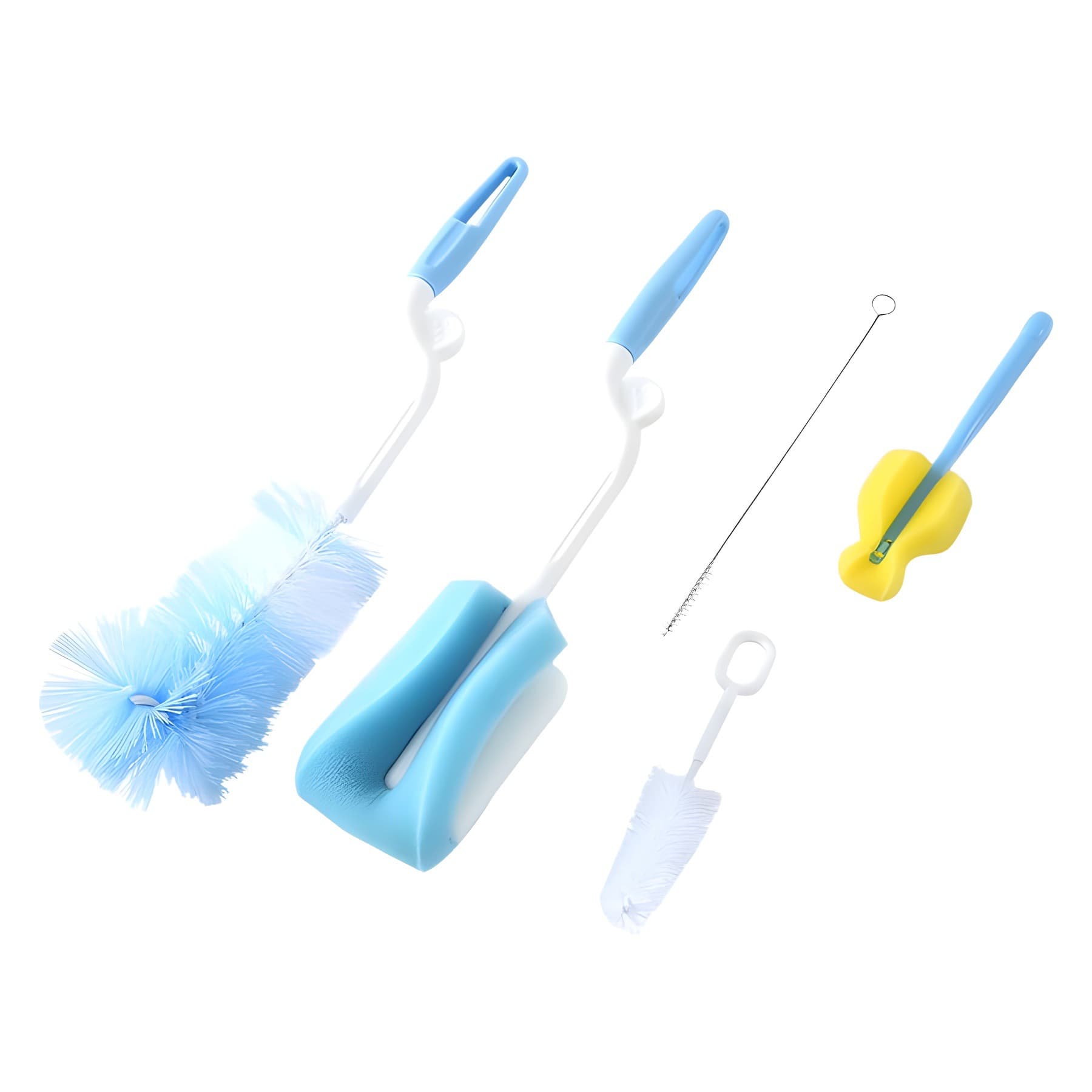 Bottle detergent, sponge hygienic bottle brush, plastic nylon tools set, pacifier, straw 5