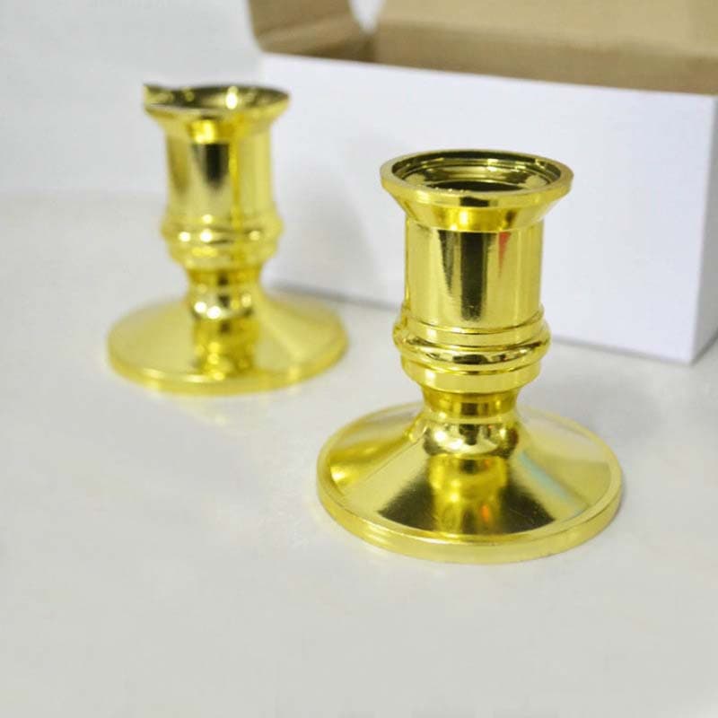 Cross-border retro candle accessories candle holder home decoration European creative candle holder long candle base holiday decoration 2