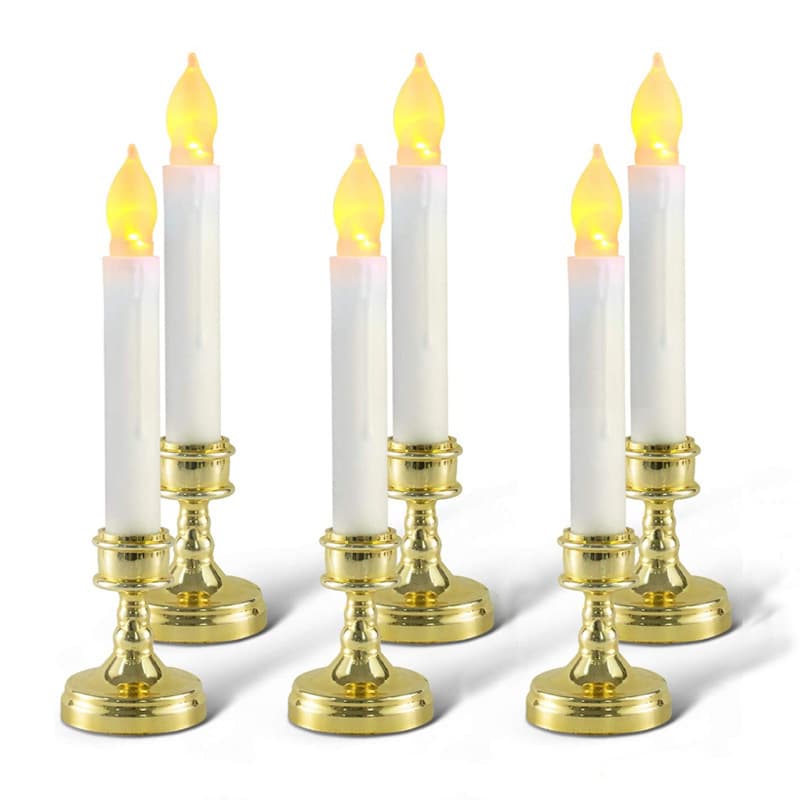 Cross-border retro candle accessories candle holder home decoration European creative candle holder long candle base holiday decoration 3