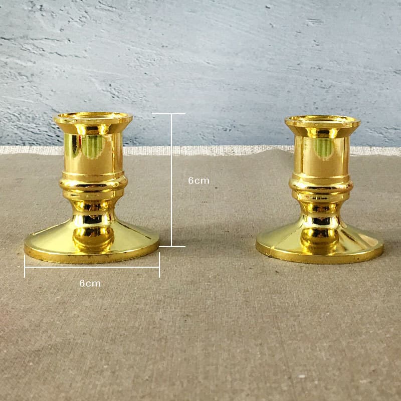 Cross-border retro candle accessories candle holder home decoration European creative candle holder long candle base holiday decoration 4