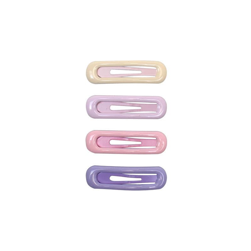 Creamy small cute hairpins with bow, hair accessory, with little bears 5