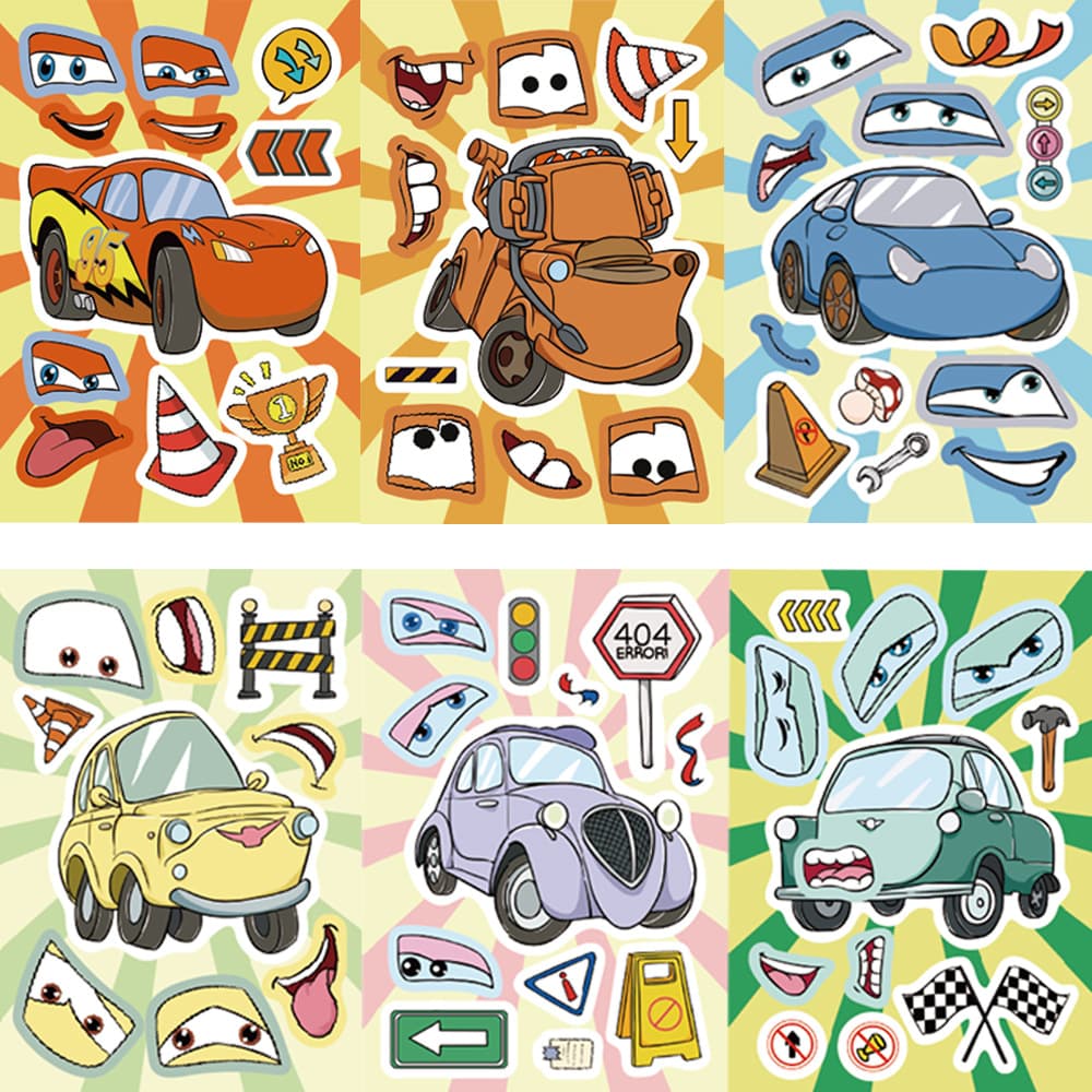 (Cross-border trading), (Wholesale), cartoon racing car, laptop, DIY 2