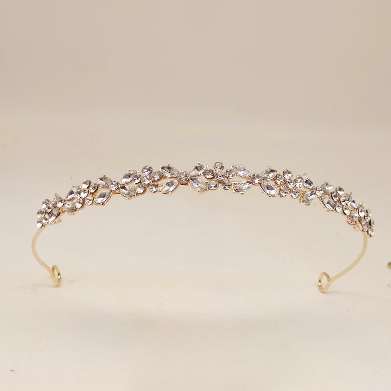 (Cross-border trading), elegant headband made from real hair, hair accessory, crown for bride, simple and elegant design