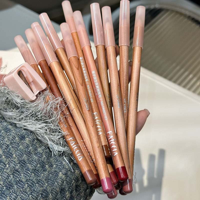 FAICCIA Matte waterproof lip pencil, lipstick, contouring, long-term effect 2