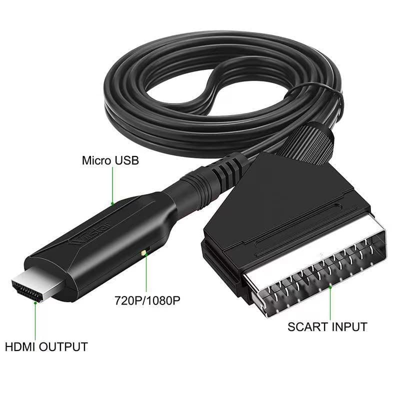 SCART to HDMI converter is used for the audio and video of the audio video of the machine ceiling game machine 2