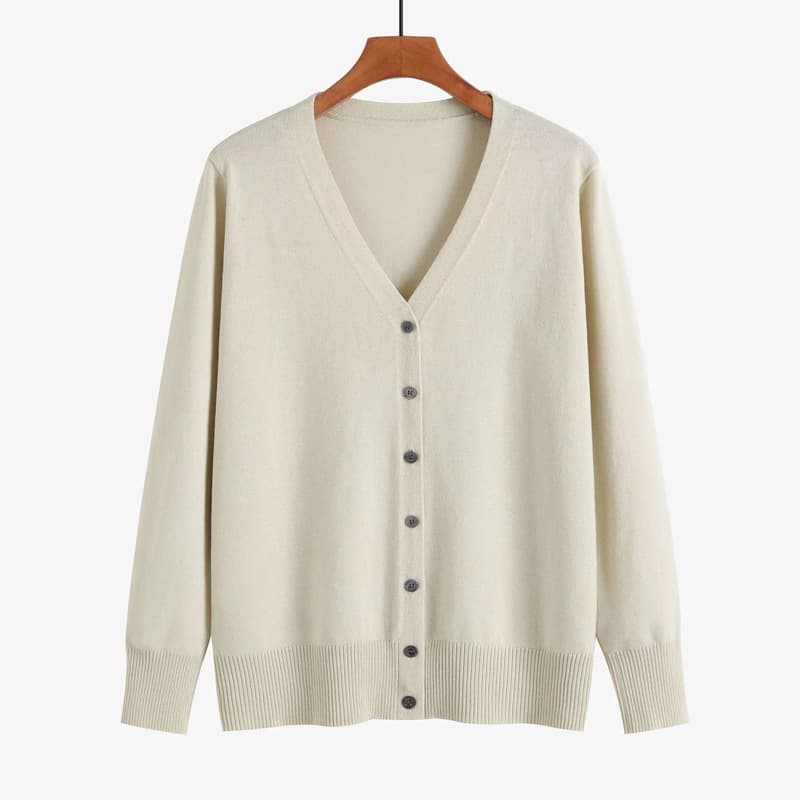 (Cross-border trading), demi-season knitted sweater, long-sleeve, cardigan, shirt, jacket, V-neckline, oversize 4