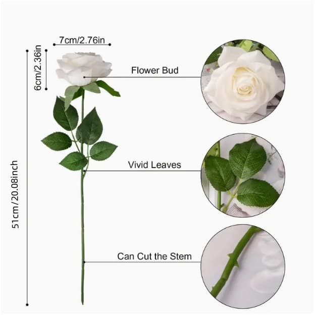 Simulation silk cloth rose pearl rose home hotel wedding Valentine's festival rose wall decorative silk flower