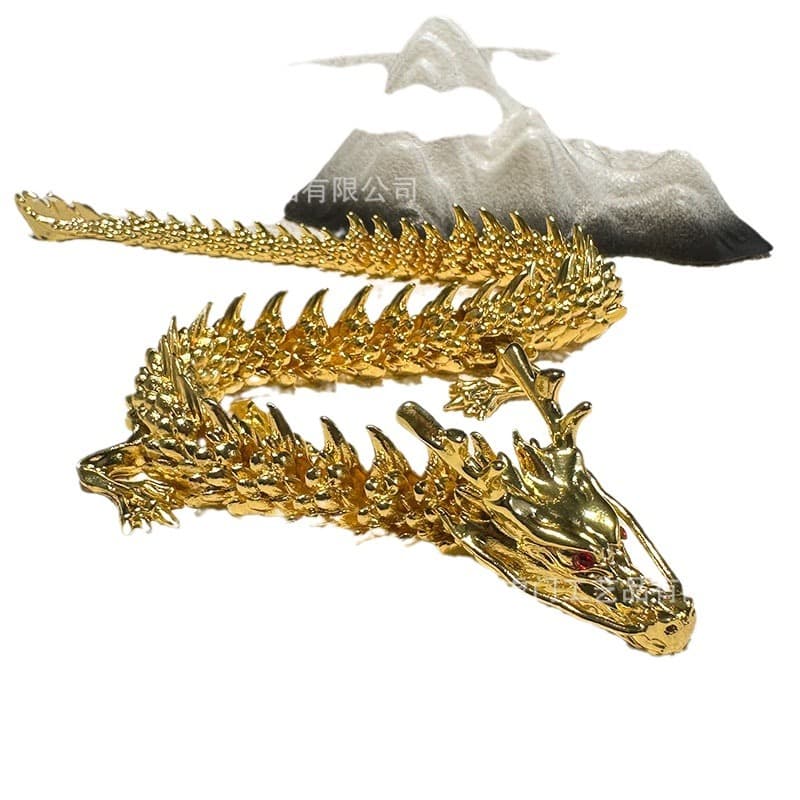 3D Activity Dragon China Three -Claw Five Claw God Golden Dragon Swing Anti -Bolly Zodiac copper dragon crafts activity Dragon decoration 5