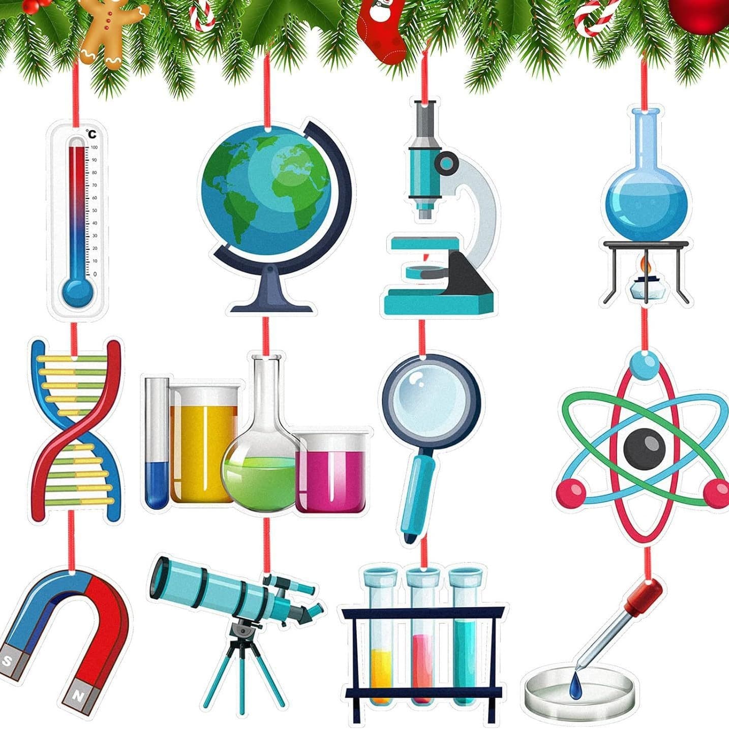 Wooden equipment for experiments, pendant, measuring cup, science