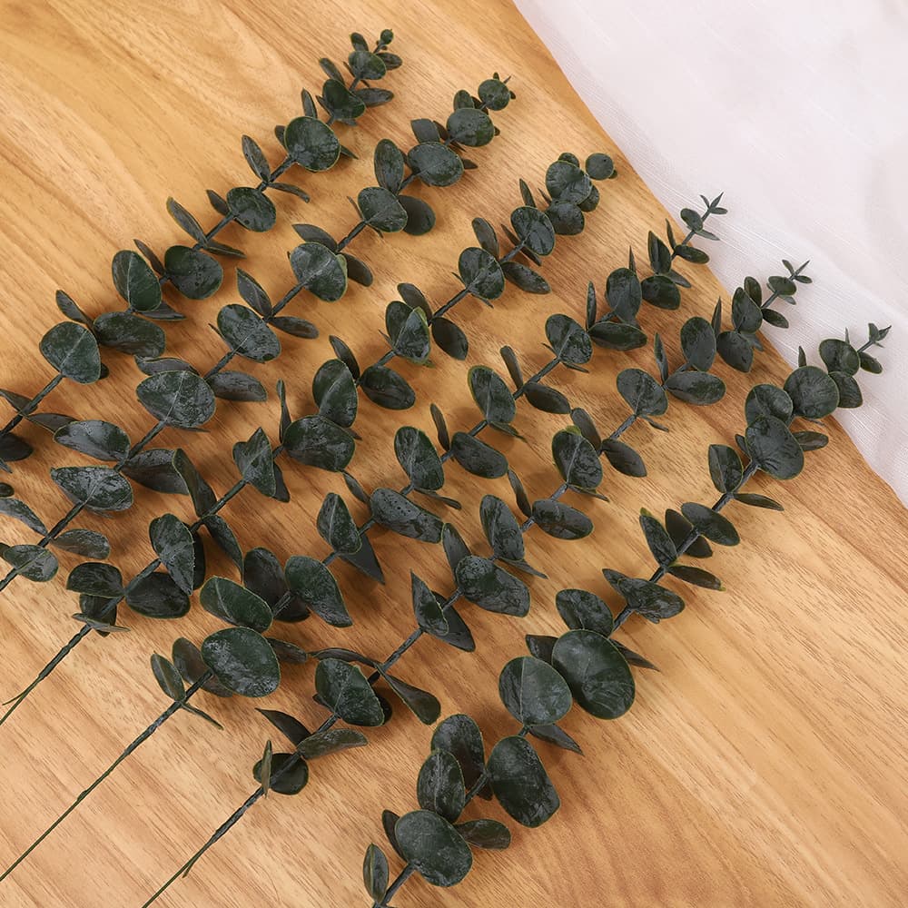 Cross-border simulation Eucalyptus Jinqianye Home simulation leaf ornaments wedding decoration photography props home decoration 2