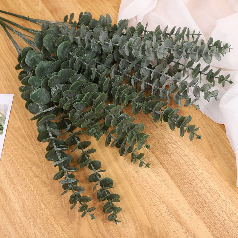 Cross-border simulation Eucalyptus Jinqianye Home simulation leaf ornaments wedding decoration photography props home decoration 4