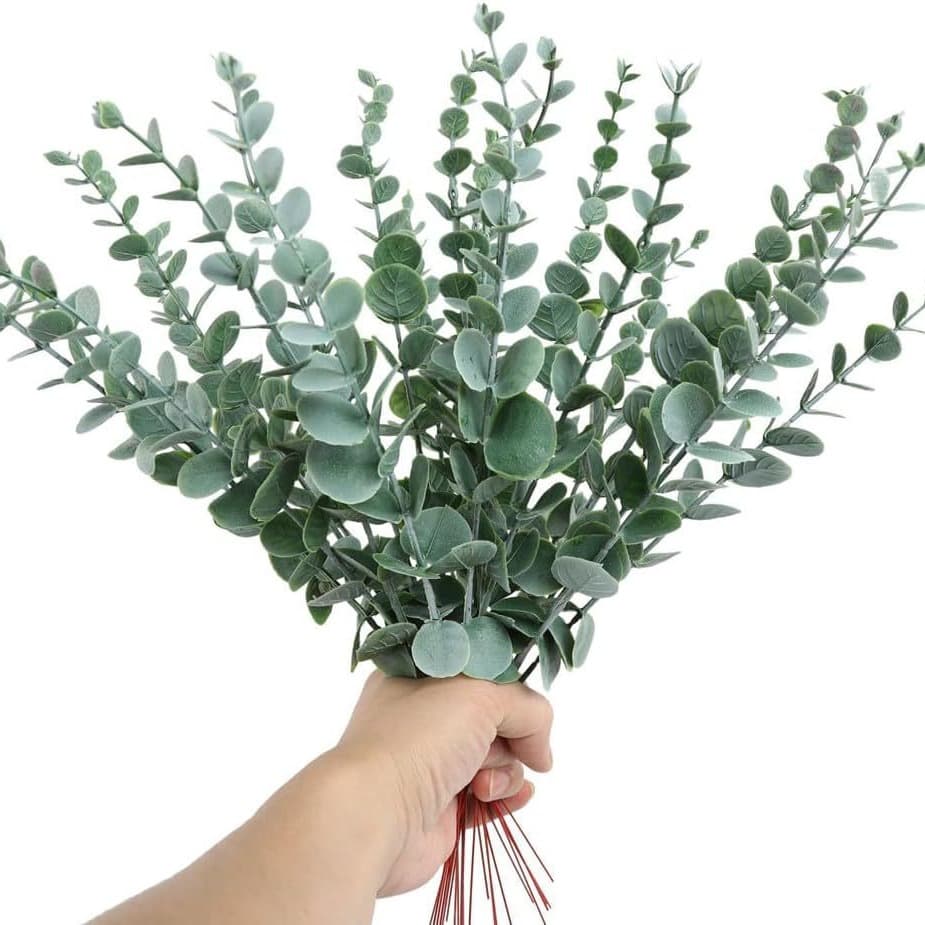 Cross-border simulation Eucalyptus Jinqianye Home simulation leaf ornaments wedding decoration photography props home decoration