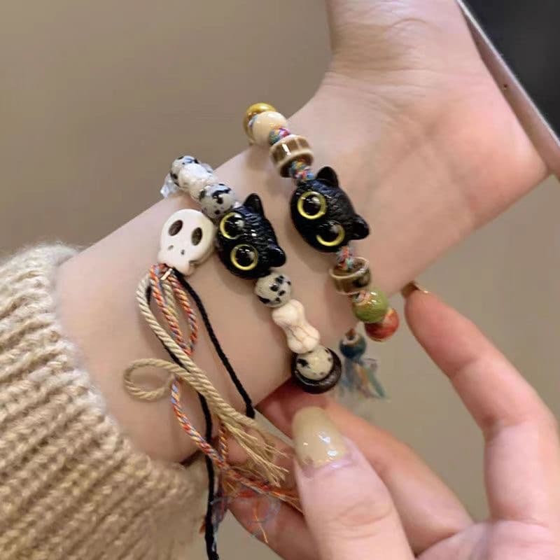 Woven small design bracelet for men and women, jewelry with tassels, women's style, trend of season, Chinese style 4