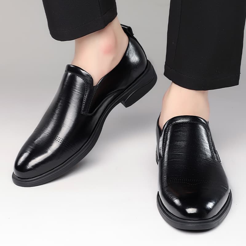 Shoes, suit, spring casual footwear, low leather slip-ons pointed-toe 4