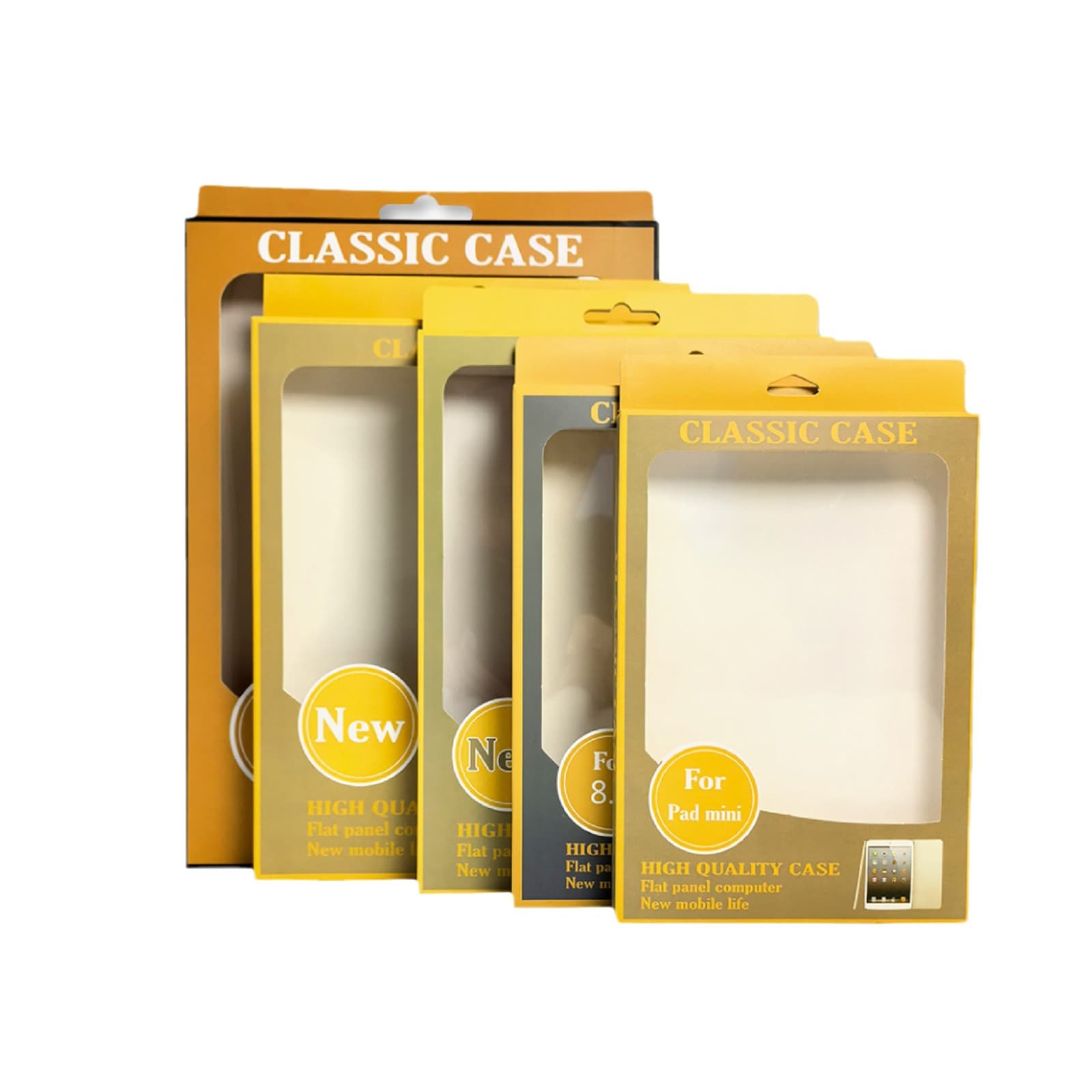Tablet pack, laptop, transparent protective case, box 5