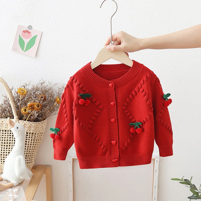 Autumn cardigan, children's woolen sweater, jacket, western style, Korean style 2