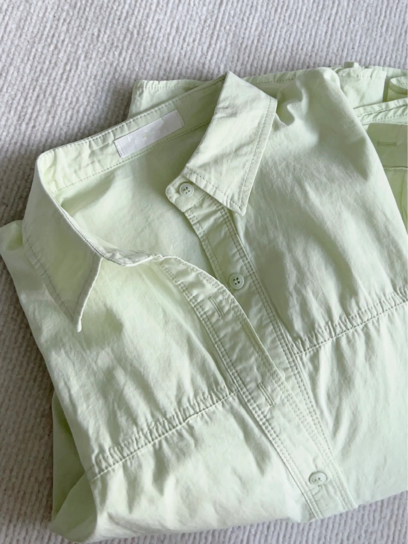 Cotton blue autumn shirt, summer jacket, thin cardigan, french style 3