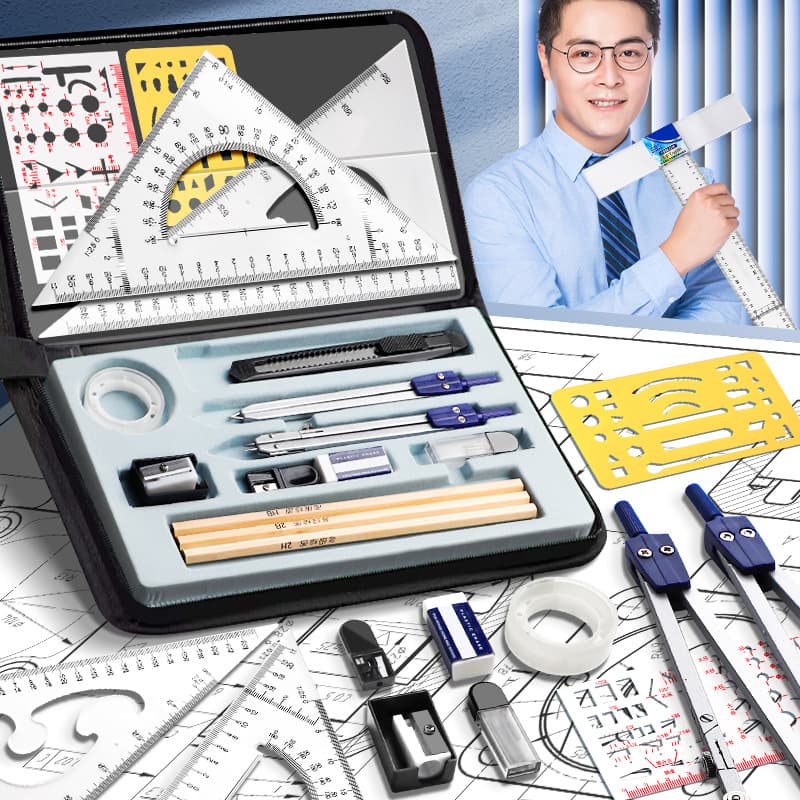 Constitutional machinery drawing drawing tool set Circle professional painting professional drawing work drawing engineering college students building civil engineering civil engineering