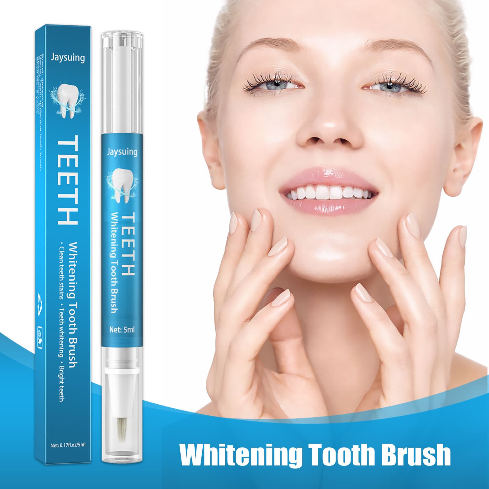Jaysuing tooth clean white pen Clean the teeth brighter gel mouth cleaning yellow teeth tea staining tooth tooth spots 4