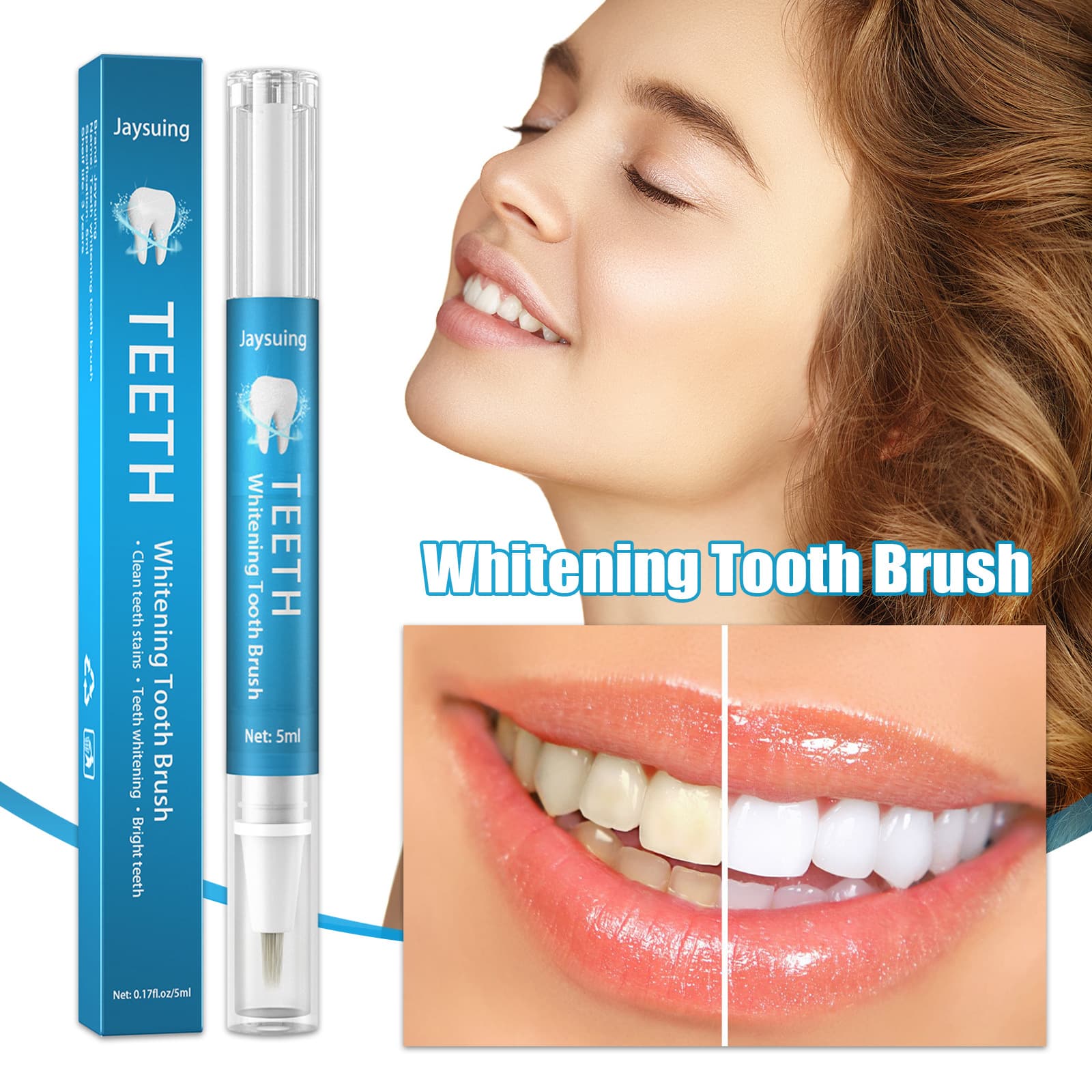 Jaysuing tooth clean white pen Clean the teeth brighter gel mouth cleaning yellow teeth tea staining tooth tooth spots