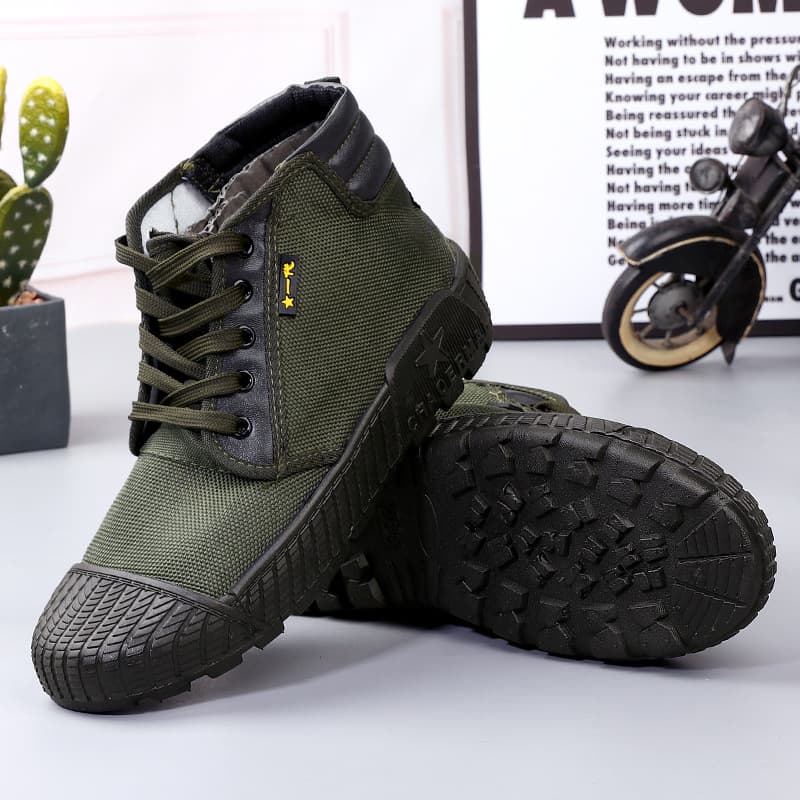 Manufacturer rubber blown air sole low liberation shoes high top canvas work training shoes outdoor shoes low top 99 farmland shoes wholesale men 3