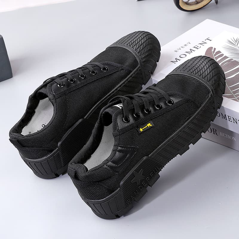 Manufacturer rubber blown air sole low liberation shoes high top canvas work training shoes outdoor shoes low top 99 farmland shoes wholesale men 4