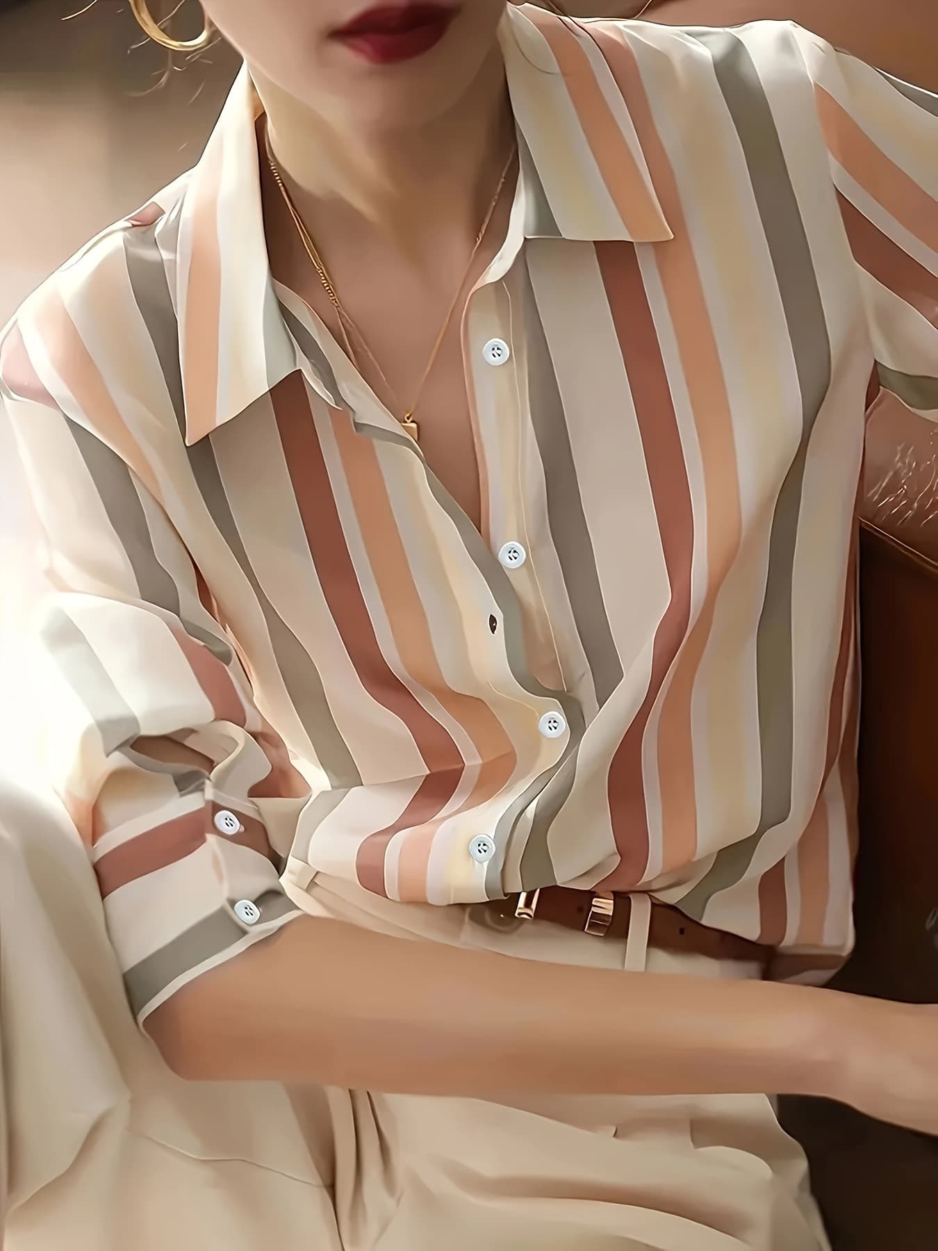 (Cross-border trading), summer retro shirt, loose fit, fitted 3